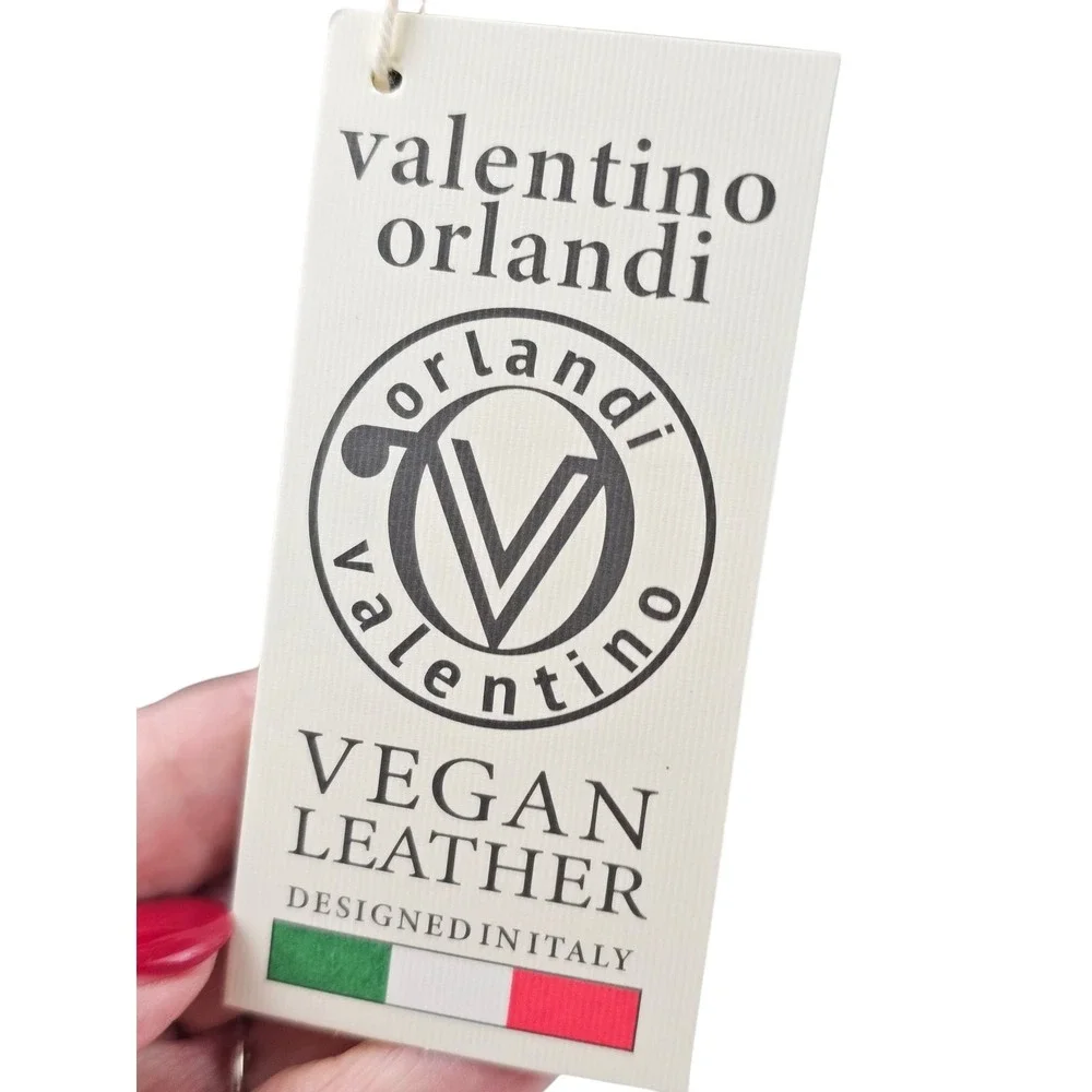 Valentino Orlandi Black Nylon Backpack Gold Logo Rucksack with Wallet NEW‎